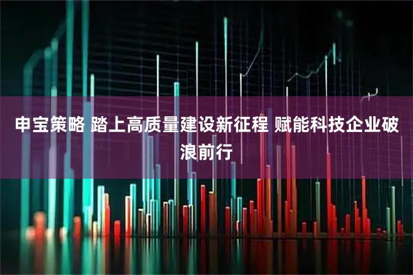 申宝策略 踏上高质量建设新征程 赋能科技企业破浪前行