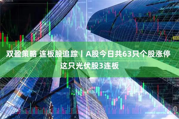 双盈策略 连板股追踪丨A股今日共63只个股涨停 这只光伏股3连板